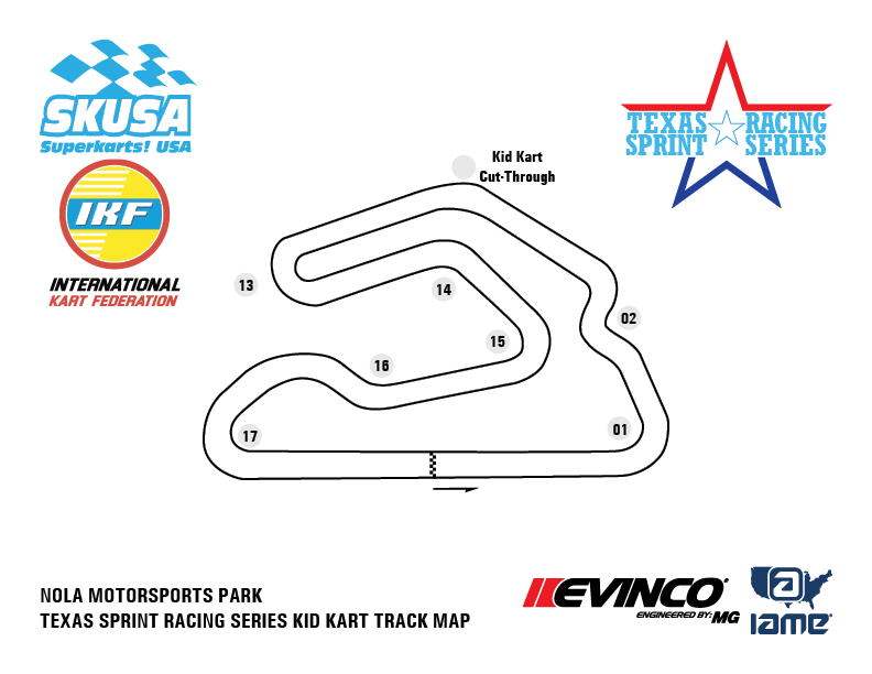 TSRS NOLA kid kart track map printable